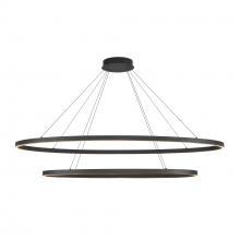 Cooks Lighting Items CH79253-BK - Ovale 2 Layer Black LED Chandelier