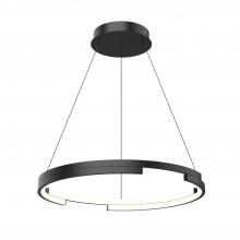 Cooks Lighting Items PD52724-BK-UNV - Anello Minor 24-in Black LED Pendant