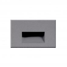 Cooks Lighting Items ER3003-GY-12V - Sonic 3-in Gray LED Exterior Low Voltage Wall/Step Lights