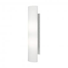 Cooks Lighting Items WS6222-BN - LED Wall Sconce with Segmental Shaped White Opal Glass