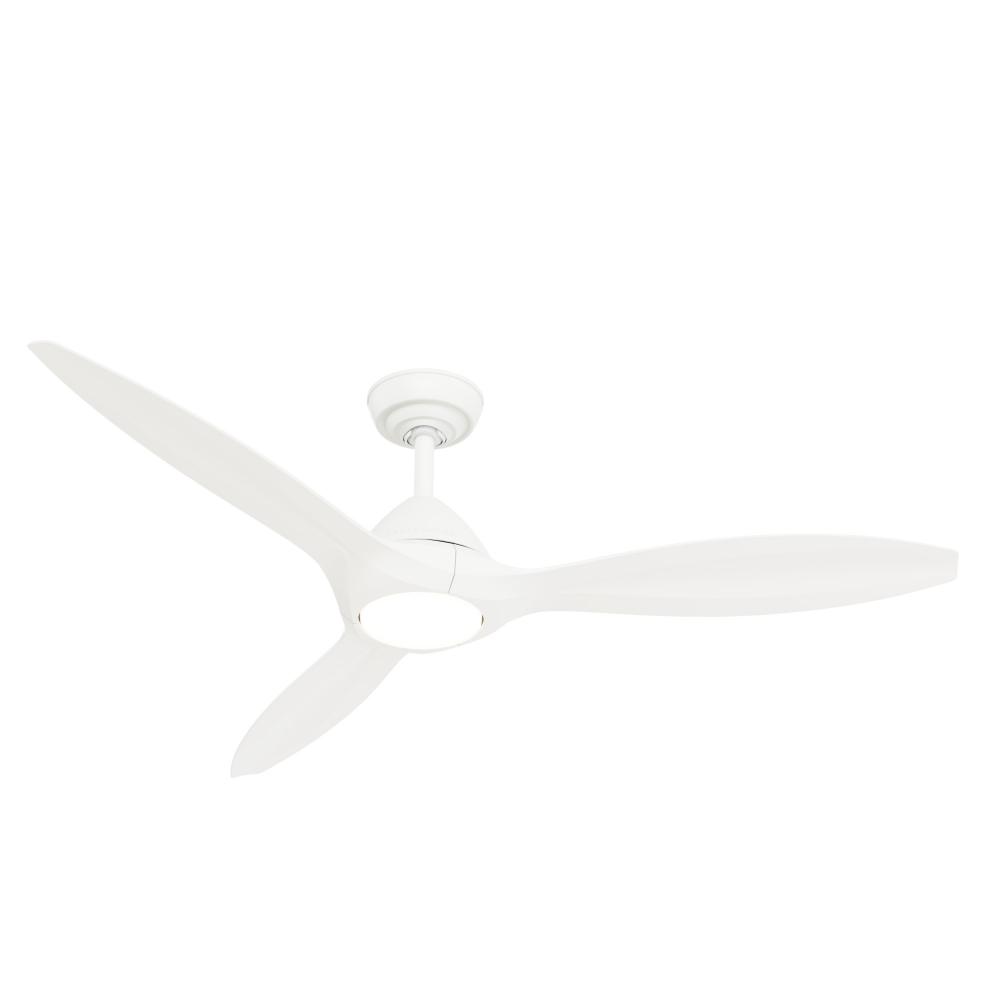 Casablanca 56 in Surea ENERGY STAR® Fresh WH Damp Rated Ceiling Fan w LED Lt Kit and Handheld Remote