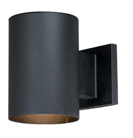 Chiasso 5-in Outdoor Wall Light Textured Black