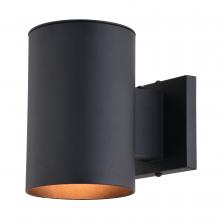 Vaxcel International T0739 - Chiasso 1 Light 7.25-in.H Dusk to Dawn Outdoor Wall Light Textured Black