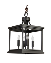 Revolution Lighting CG4463BK - Four Light Cage Pendant