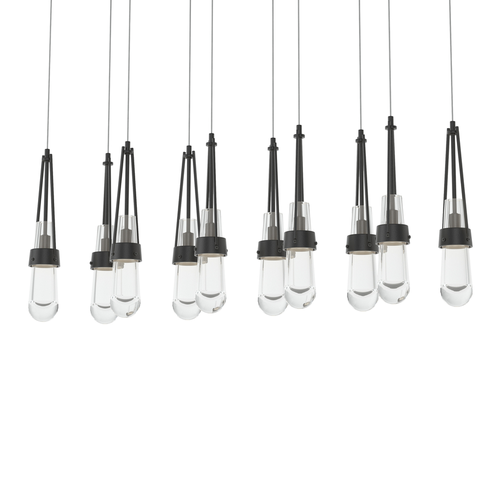 Link 10-Light Clear Glass Pendant