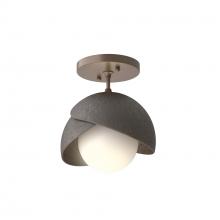 Hubbardton Forge 121377-SKT-05-14-GG0711 - Brooklyn 1-Light Double Shade Semi-Flush