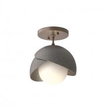 Hubbardton Forge 121377-SKT-05-20-GG0711 - Brooklyn 1-Light Double Shade Semi-Flush