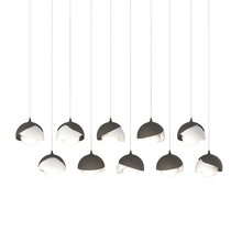 Hubbardton Forge 131205-SKT-LONG-07-02-GG0711 - Brooklyn 10-Light Double Shade Pendant