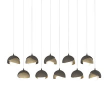 Hubbardton Forge 131205-SKT-LONG-07-84-GG0711 - Brooklyn 10-Light Double Shade Pendant