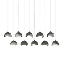 Hubbardton Forge 131205-SKT-LONG-20-82-GG0711 - Brooklyn 10-Light Double Shade Pendant