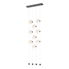 Hubbardton Forge 139057-LED-STND-14-GG0668 - Abacus 9-Light Ceiling-to-Floor LED Pendant