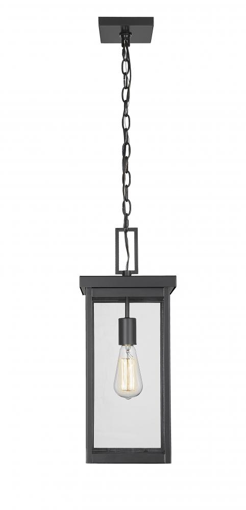 Barkeley 1-Light Outdoor Hanging Lantern Powder Coated Black