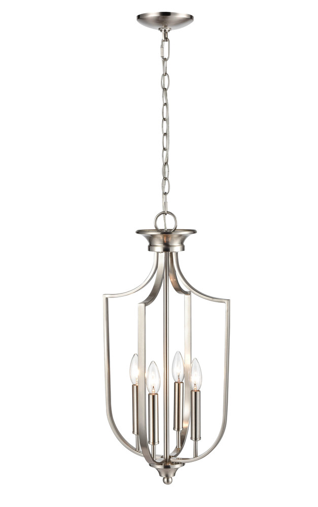 4-Light Pendant light Brushed Nickel