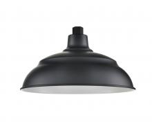 Millennium RALWHS14-SB - R Series 1-Light Aluminum Warehouse Shade Satin Black