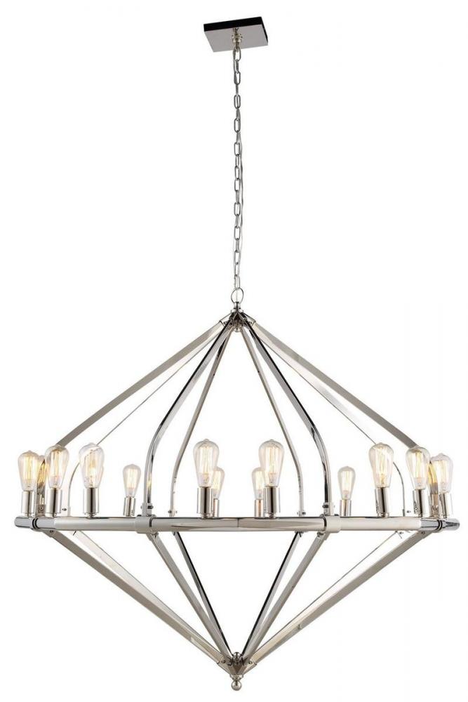 Illumina 16 Light Polished Nickel Pendant