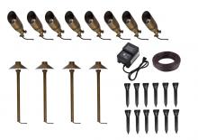 Elegant KIT40804 - Aera Cast Brass Landscape Lighting Full Starter Pack of 12 Kit 2