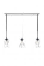 Elegant LD4047D38C - Auspice 3 Light Chrome Pendant