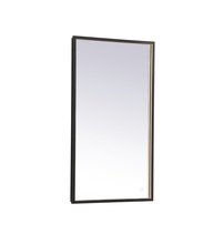 Elegant MRE61836BK - Pier 18x36 inch LED mirror with adjustable color temperature 3000K/4200K/6400K in black