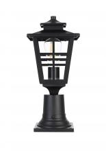 Elegant OD303P16BK - Macon 7 inch Outdoor Pendant in Black