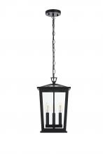 Elegant OD333H16BK - Berks 7 inch Outdoor Pendant in Black