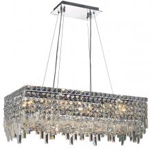 Elegant V2035D28C/RC - MaxIme 16 Light Chrome Chandelier Clear Royal Cut Crystal