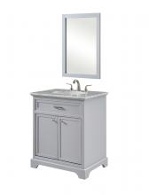 Elegant VF15030GR - 30 In. Single Bathroom Vanity Set In Light Grey