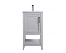  VF16018GR - 18 Inch Single Bathroom Vanity in Grey