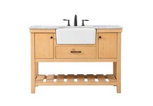 Elegant VF60148NW - 48 Inch Single Bathroom Vanity in Natural Wood