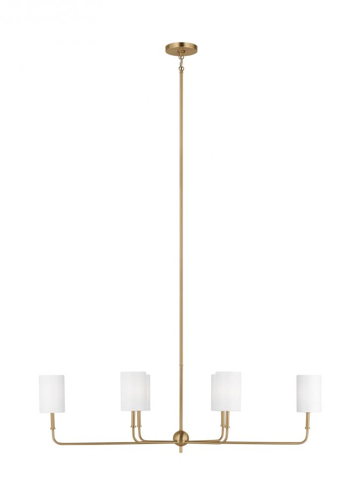 Foxdale Six Light Linear Chandelier