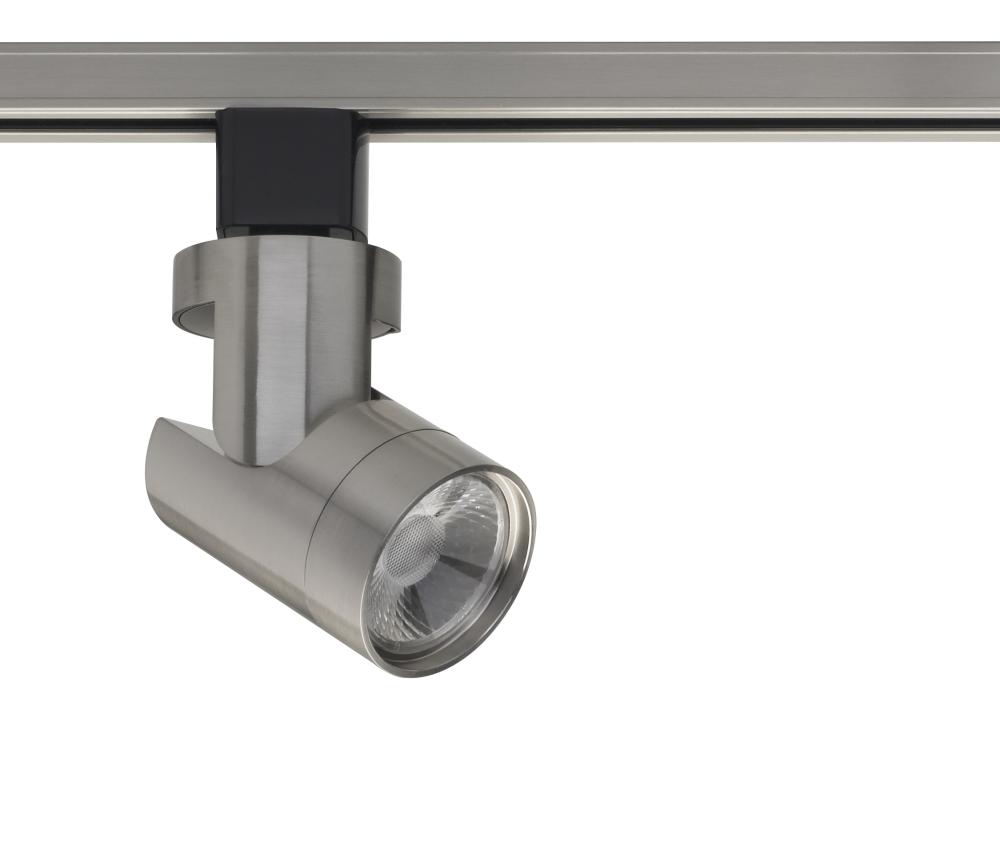 LED 12W Track Head - Barrel - Brushed Nickel Finish - 36 Degree Beam