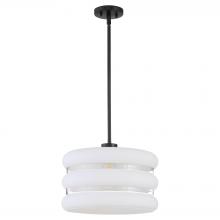 Quorum 806-59 - Gillis 16 inches Pendant, Matte Black