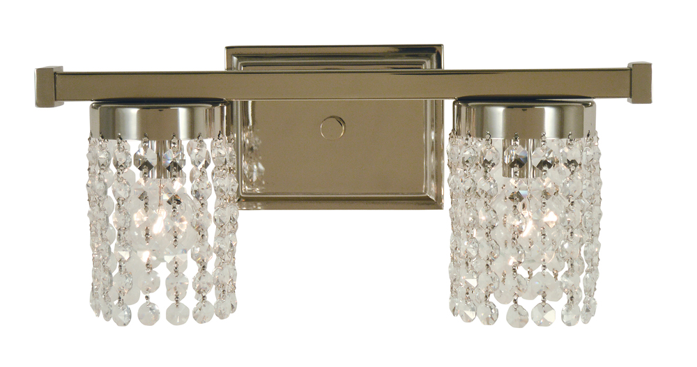 2-Light Brushed Nickel Gemini Sconce