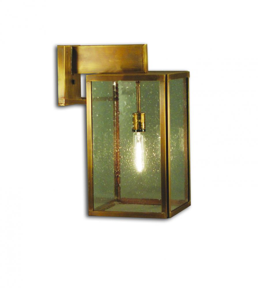 Midtown Medium Wall Bracket Dark Antique Brass Medium Base Socket Clear Glass