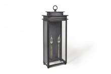 Northeast Lantern 10641-DB-LT2-CLR - Ellis Large Wall Dark Brass 2 Candelabra Sockets Clear Glass