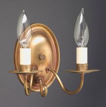 Northeast Lantern 129-DAB-LT2 - Wall Sconce 2 J-Arm Dark Antique Brass 2 Candelabra Sockets