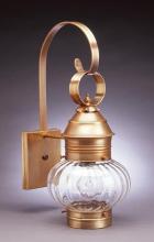 Northeast Lantern 2031-VG-MED-CLR - Onion Wall No Cage Verdi Gris Medium Base Socket Clear Glass