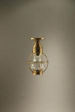 Northeast Lantern 2724-AB-MED-CSG - Caged Pear Flush Antique Brass Medium Base Socket Clear Seedy Glass