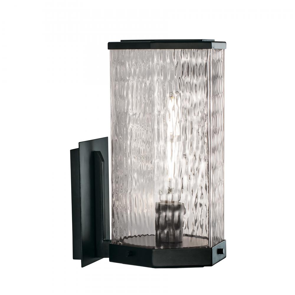 Polygon 12.75'' High 1-Light Outdoor Sconce - Matte Black