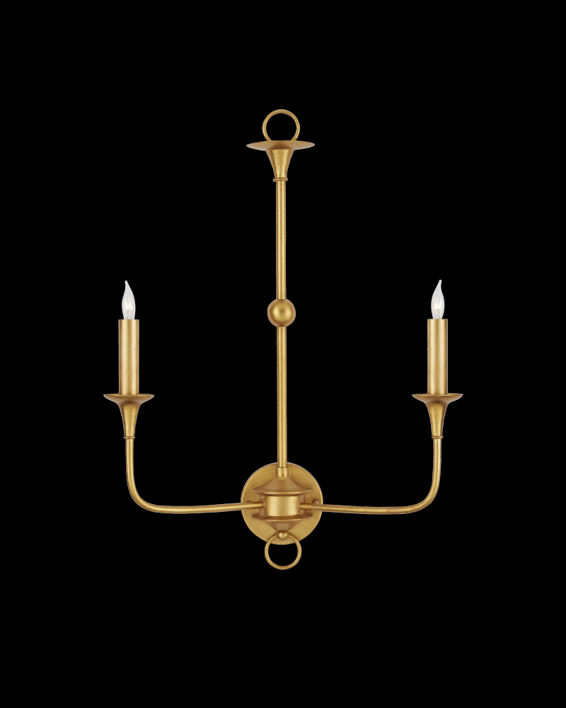 Nottaway Gold Double-Light Wall Sconce