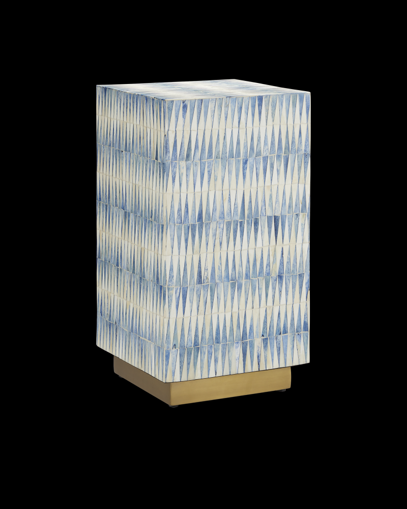 Nadene Blue & White Accent Table