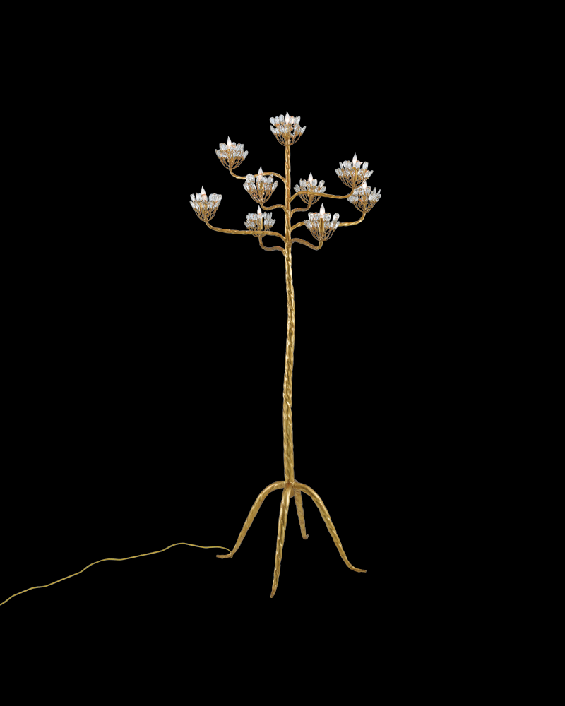 Agave Americana Gold Floor Lamp