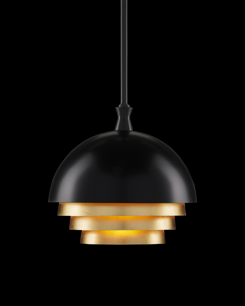 Salviati Medium Black & Gold Pendant