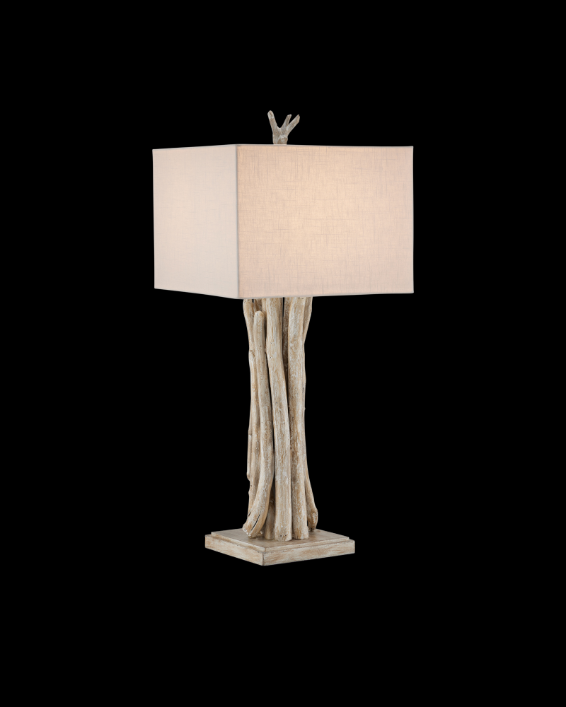 Driftwood Whitewash Table Lamp