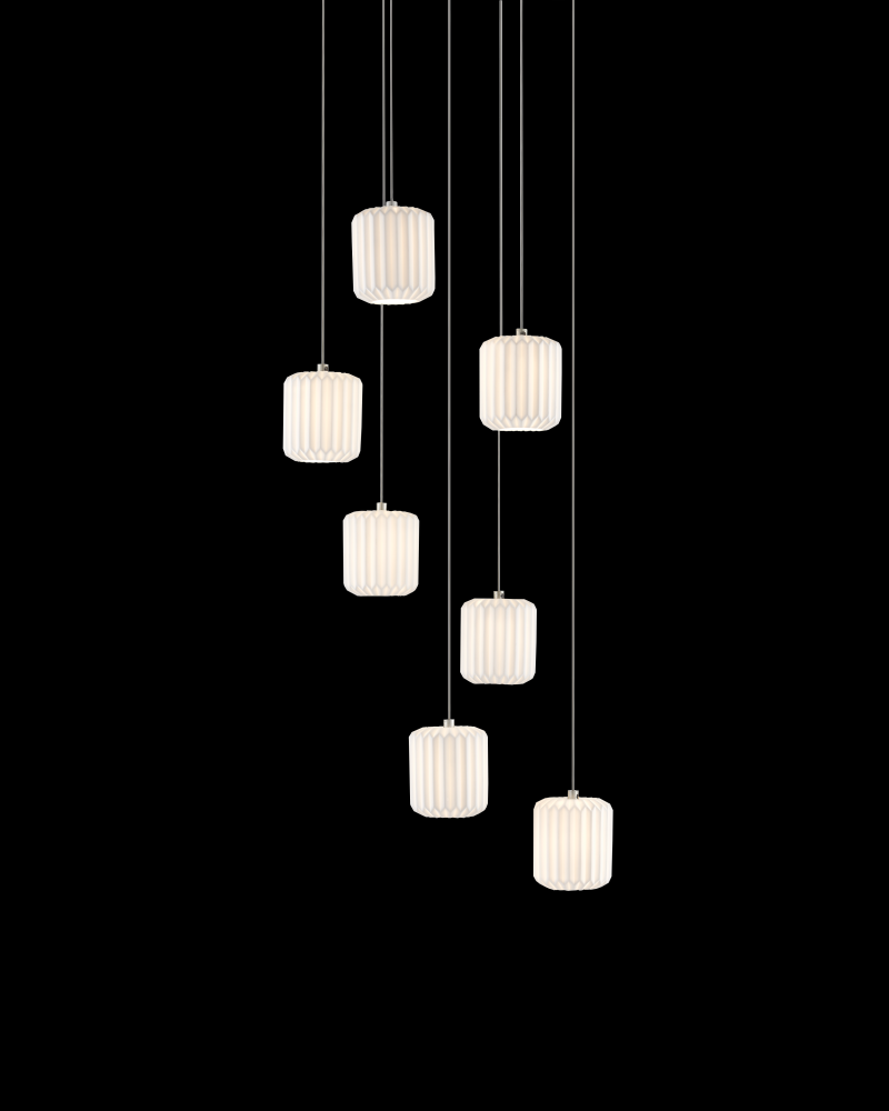 Dove 7-Light Round Multi-Drop Pendant