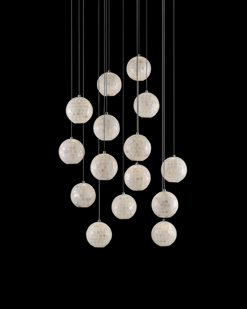 Finhorn 15-Light Round Multi-Drop Pendant